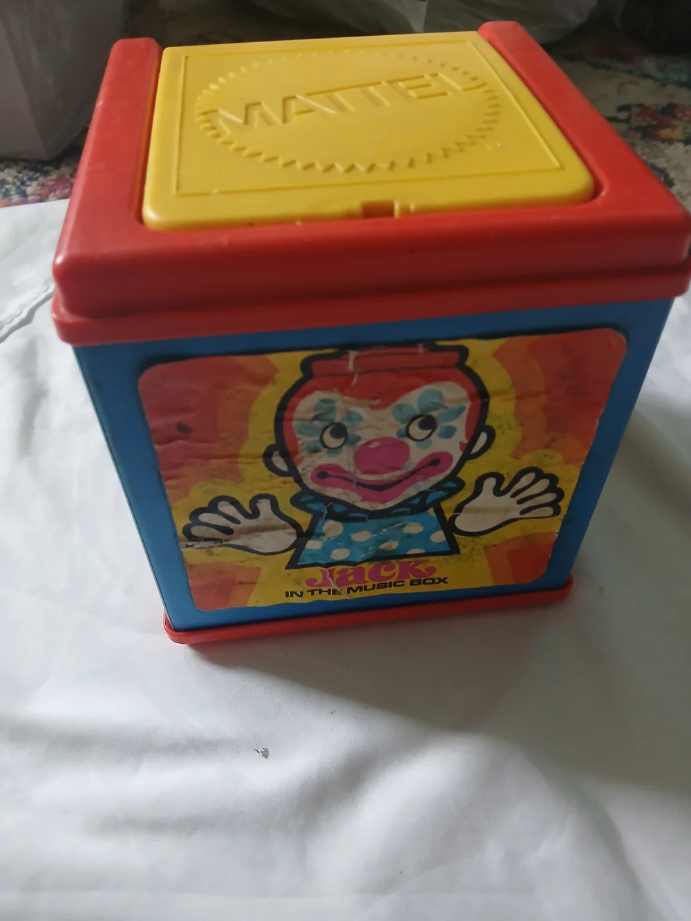 Jack in Box Vintage 1976 Mattel USA Jack in the Music Box